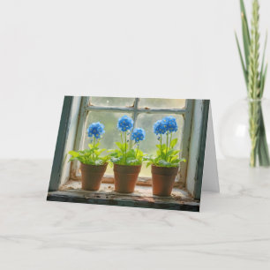 Carte Penser à vous Oubliez-Moi-Pas Pots Fleurs