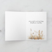 Carte Penser à vous papillons Fleur sauvage Floral Card (Intérieur)