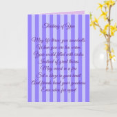 Carte Penser à vous Personnalisé (Fleur jaune)