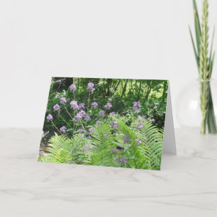 Carte Penser À Vous Plutôt Fleurs Violettes