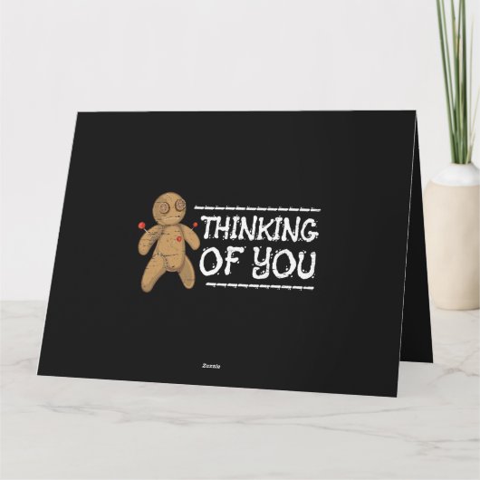 Carte Penser À Vous Poupée Halloween Party Éffrayant Tri (Dos)