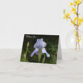 Carte Penser à vous près de la pluie Iris tombe (Fleur jaune)