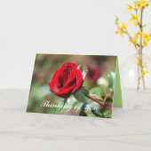 Carte Penser à vous Romantique Red Rose Card (Fleur jaune)