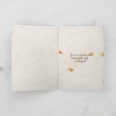 Carte penser à vous-rouge merle à ailes sur herbe sèche (Intérieur)