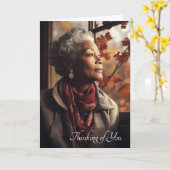 Carte Penser à vous - Senior (Fleur jaune)