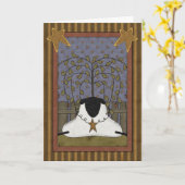 Carte Penser à vous Sheep (Fleur jaune)