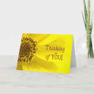 CARTE PENSER À VOUS - SUNFLOWER - BRIGHT