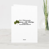 Carte Penser à vous Sunflower Light PhotoTemplate (Dos)