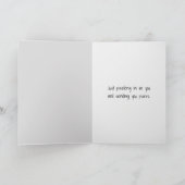 Carte Penser à vous Tabby Chat dans la fenêtre (Intérieur)