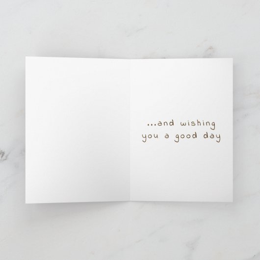 Carte "Penser à vous" Thghtful Toad (Intérieur)