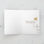 Carte Penser à vous tournesols (Intérieur)