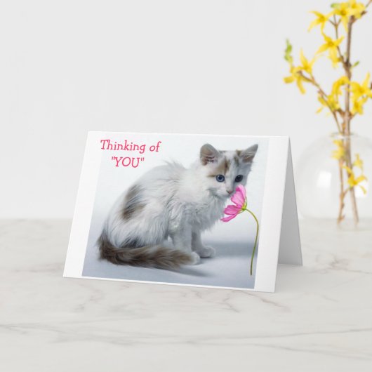 CARTE PENSER À VOUS/VOUS ÊTES EN TRAIN D'AVOIR UN AN DE (Fleur jaune)