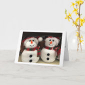 CARTE PENSER À VOUS / VOUS SOUHAITER UNE JOLIE NOËL (Fleur jaune)