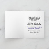 Carte Penser aux patients atteints de cancer - Rappelez- (Intérieur)