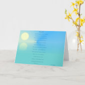 Carte Pensez à moi (Fleur jaune)