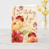 Carte Pensez à vous (Fleur jaune)