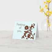 Carte Pensez à vous (Fleur jaune)