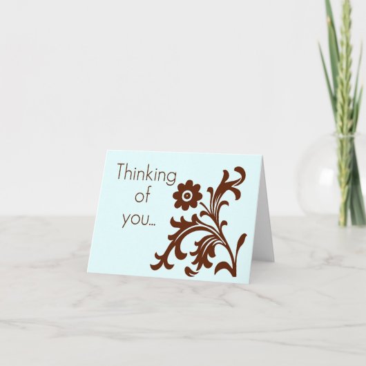 Carte Pensez à vous (Devant)