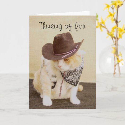 Carte Pensez à vous (Fleur jaune)