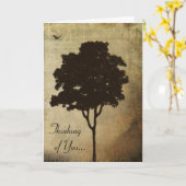 Carte Pensez à vous (Fleur jaune)