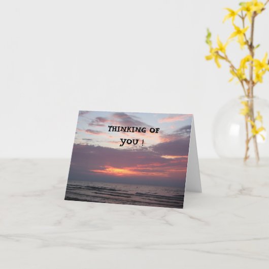 CARTE PENSEZ À VOUS ! (Fleur jaune)