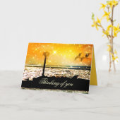 Carte Pensez à vous_ (Fleur jaune)