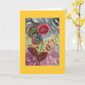 Carte Pensez à vous (Fleur jaune)