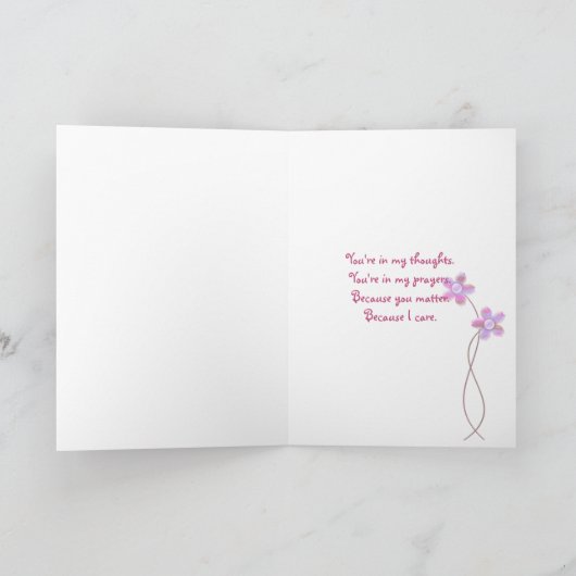 Carte Pensez à vous (Intérieur)