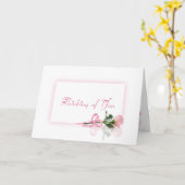 Carte Pensez à vous (Fleur jaune)