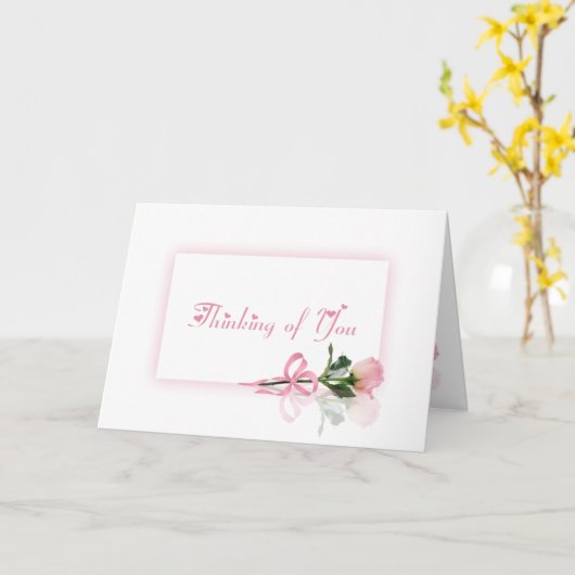 Carte Pensez à vous (Fleur jaune)