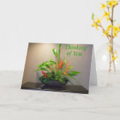 Carte Pensez à vous (Fleur jaune)