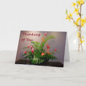 Carte Pensez à vous (Fleur jaune)