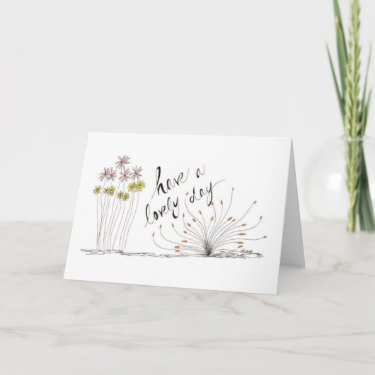 Carte Pensez à vous (Devant)