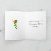 Carte Pensez à vous, Amitié fantasque (Intérieur)