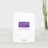 CARTE "PENSEZ À VOUS / AZALEAS PURPLE" (Dos)