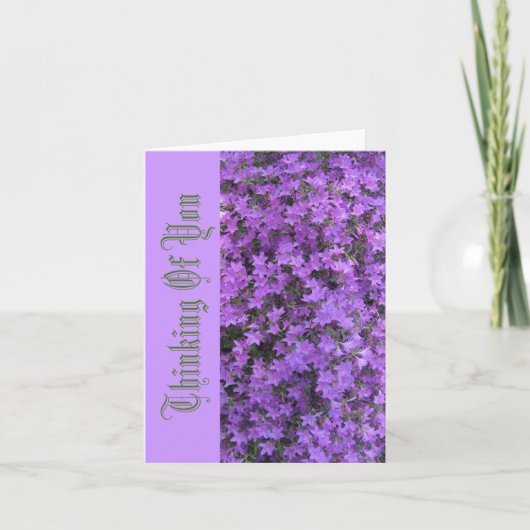 CARTE "PENSEZ À VOUS / AZALEAS PURPLE" (Devant)