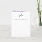 Carte Pensez à vous : Bouquet de fleurs (Dos)