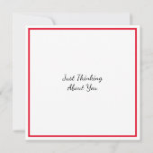 Carte Pensez à vous Cardinal et Fleurs Mandala (Dos)