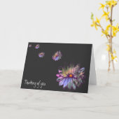 Carte Pensez à vous éclabousser fleur de lotus (Fleur jaune)