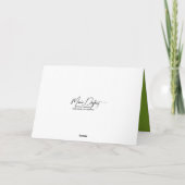 Carte Pensez à vous escroquer dans un jardin (Dos)