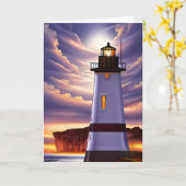 Carte Pensez à vous et à votre phare manquant (Fleur jaune)