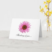 Carte Pensez à vous... et obtenez bientôt une bonne cart (Fleur jaune)