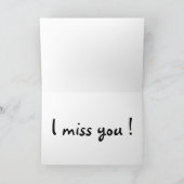 CARTE PENSEZ À VOUS, FILLE SUR LA PLAGE (Intérieur)