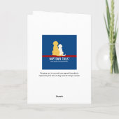 Carte Pensez à vous Golden Retriever Pet Dog Card (Dos)