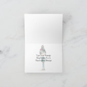 Carte "Pensez à vous" Jote Boho Girl With Bird (Intérieur)