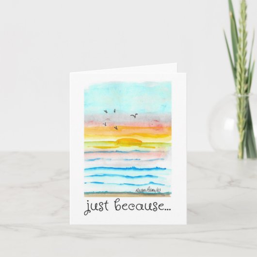Carte Pensez à vous, juste parce que, l'art du coucher d (Devant)