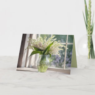 Carte Pensez à vous Lily du Bouquet de la Vallée