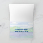 Carte Pensez à vous lors de votre navigation d'anniversa (Intérieur)