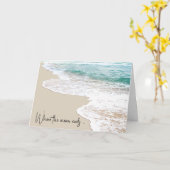 Carte Pensez à vous Ocean Beach (Fleur jaune)