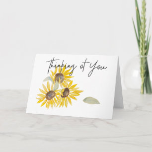 Carte Pensez à vous Sunflower Card
